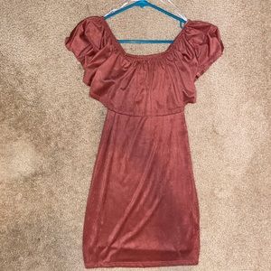 Off shoulder body con dress